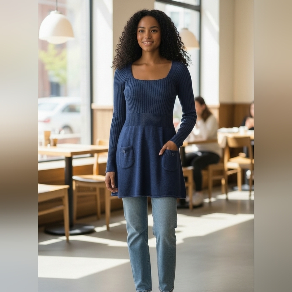 Arizona Jean Company Navy Knit Dress